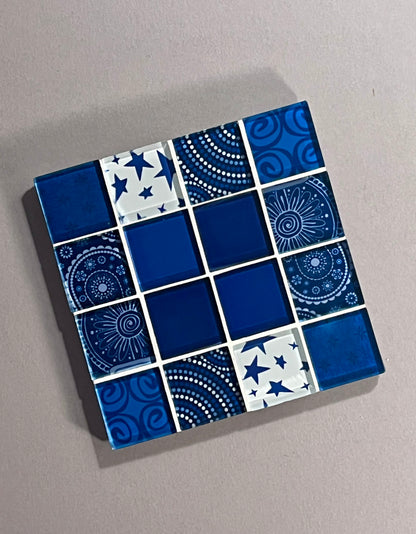 Glass Tile Coasters - WATER Element Collection