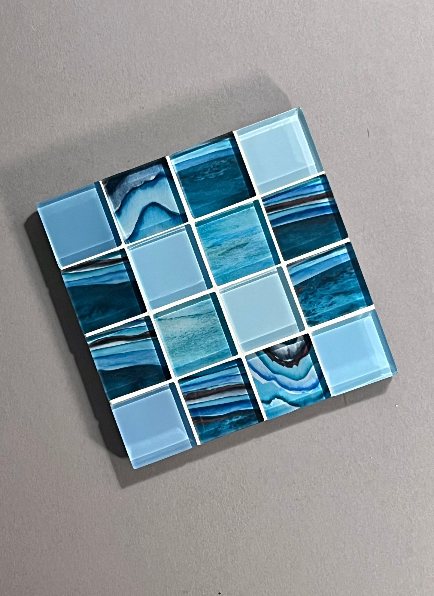 Glass Tile Coasters - WATER Element Collection