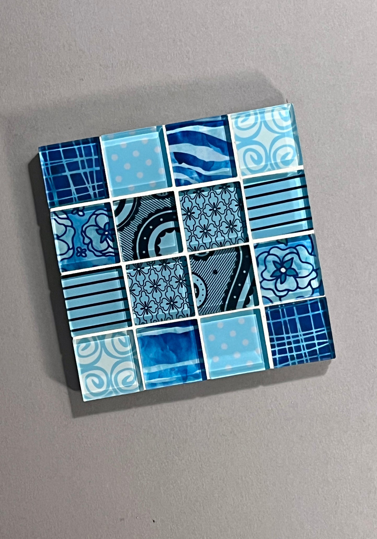 Glass Tile Coasters - WATER Element Collection