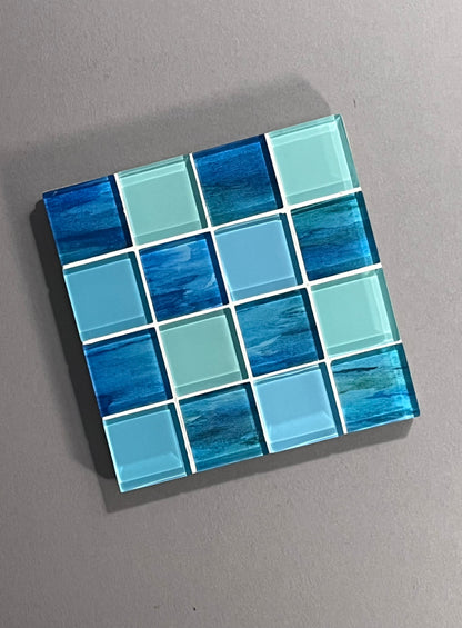 Glass Tile Coasters - WATER Element Collection