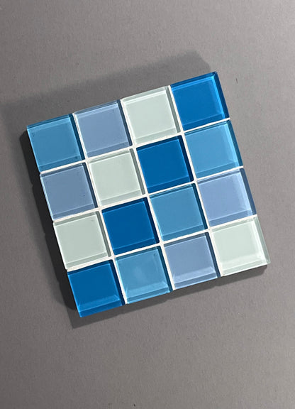 Glass Tile Coasters - WATER Element Collection