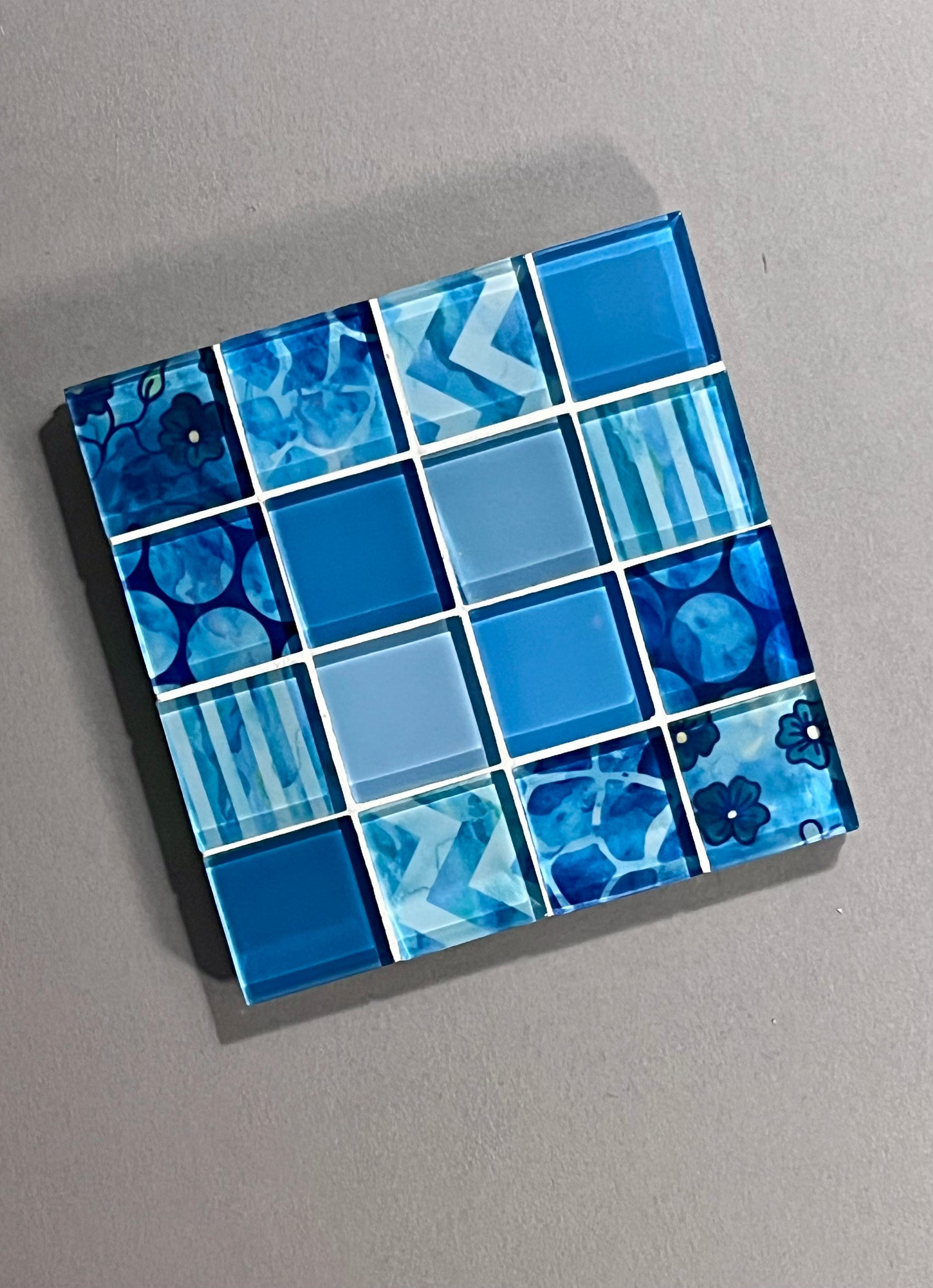 Glass Tile Coasters - WATER Element Collection