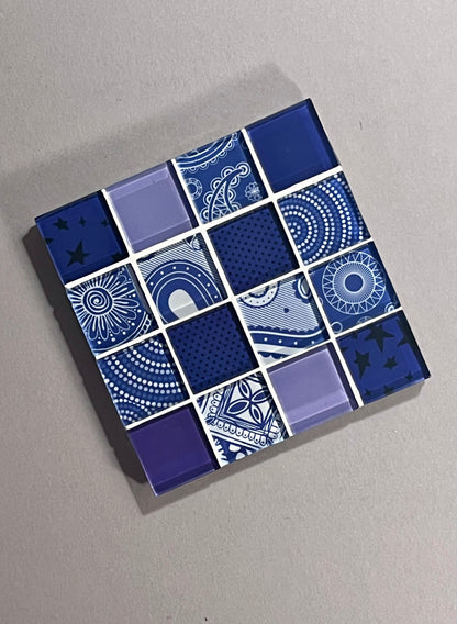 Glass Tile Coasters - COSMOS Element Collection