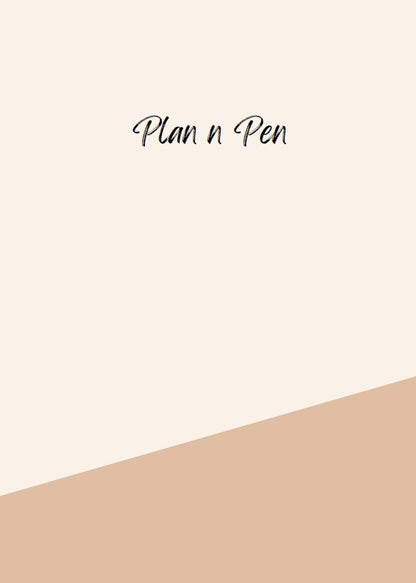 Plan n Pen: The Creative’s Journal & Planner